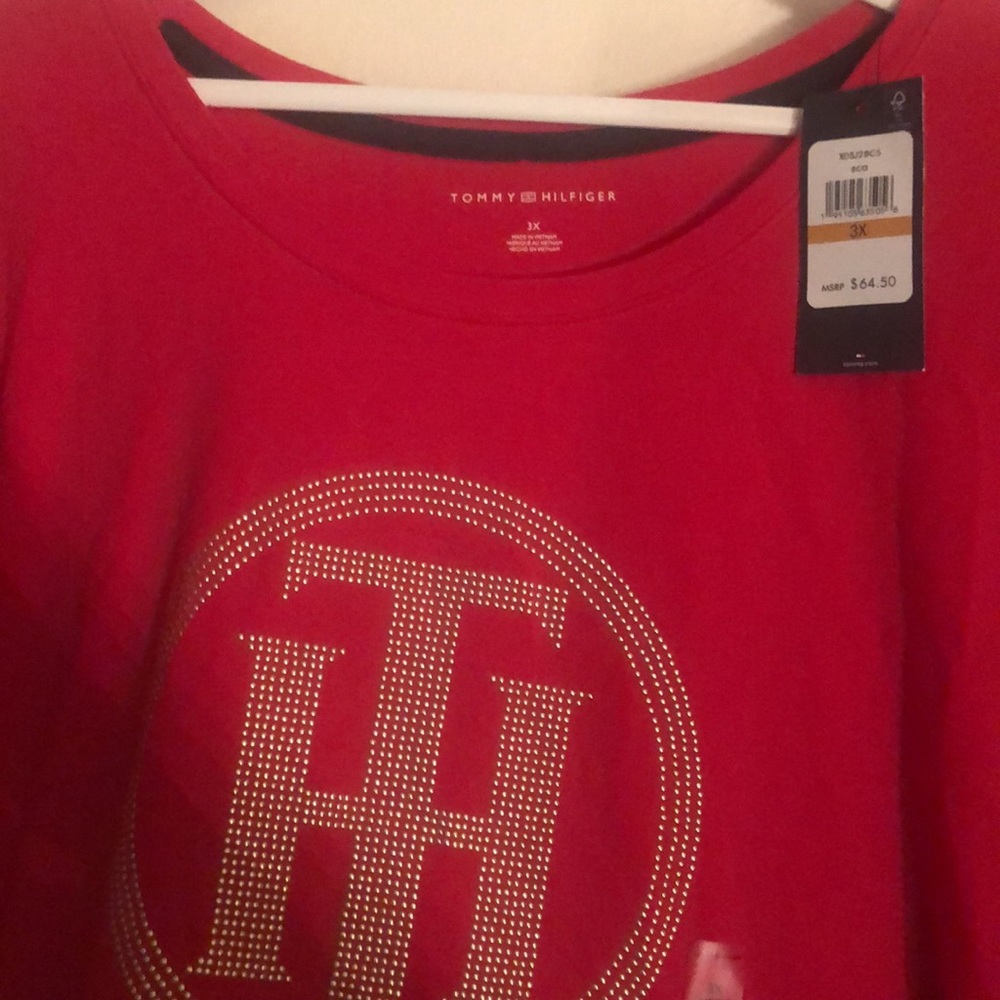 Tommy Hilfiger red Dress tops. Sz 3X